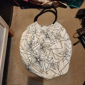 Stylish White Star Patterned Women's Bag
